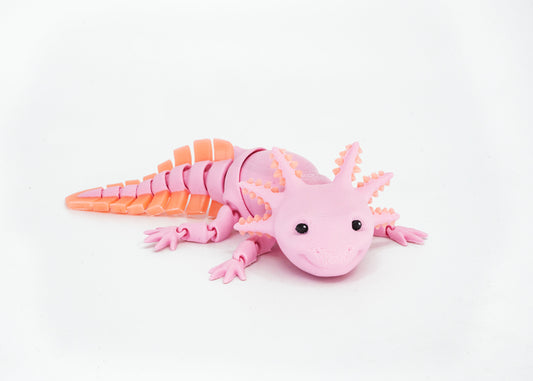 friendly articulated axolotl